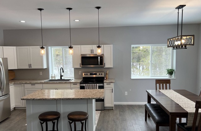 Great home on snowmobile trail and golf course!