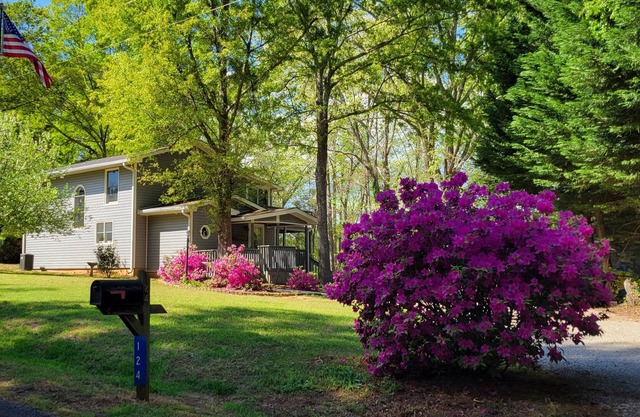 Great Lake Hartwell Home con acceso a aguas profundas y una cala tranquila.