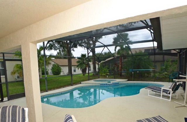 Greater Groves Oversized Patio With In-Ground Pool and Spa