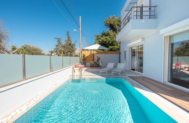 Greek Villa "sun&relax" With Private Pool Jacuzzi