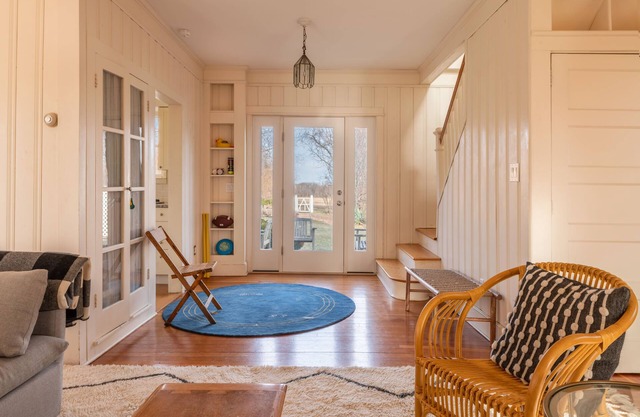 Greenport, North Fork, playa, diseñador elegante, vistas al viñedo, lujo Hamptons