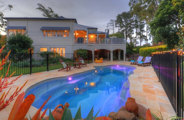 Guests have the entire ground floor by the lagoon pool & gardens.