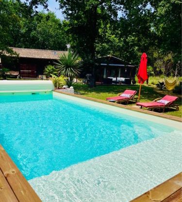 Hacienda de la Canopée avec piscine chauffée au sel