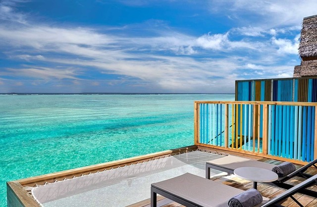 Hard Rock Maldives, Platinum Overwater Villa, Terrace, Lagoon Access
