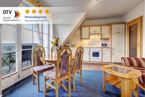 Haus Ostseeglück - Ferienwohnung Morgensonne mit Gemeinschaftssauna
