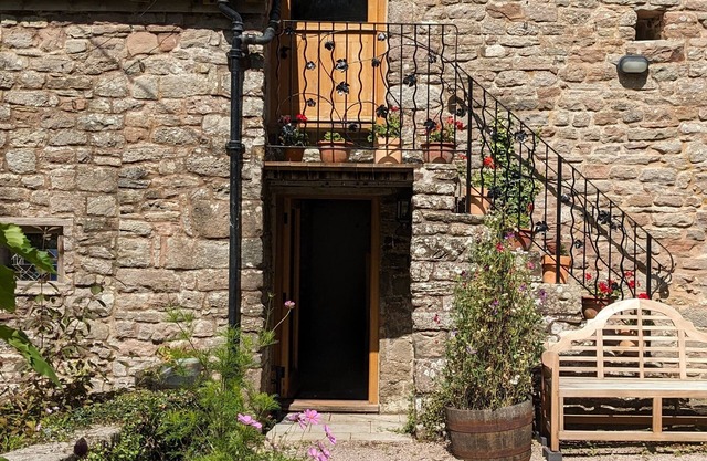 Hayloft studio in historic barn