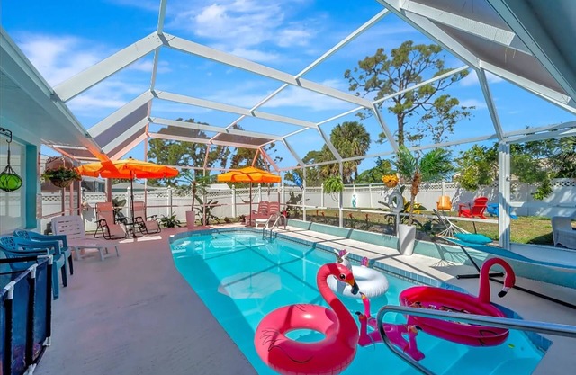 Heated Pool Pet Friendly Arcade games Bikes