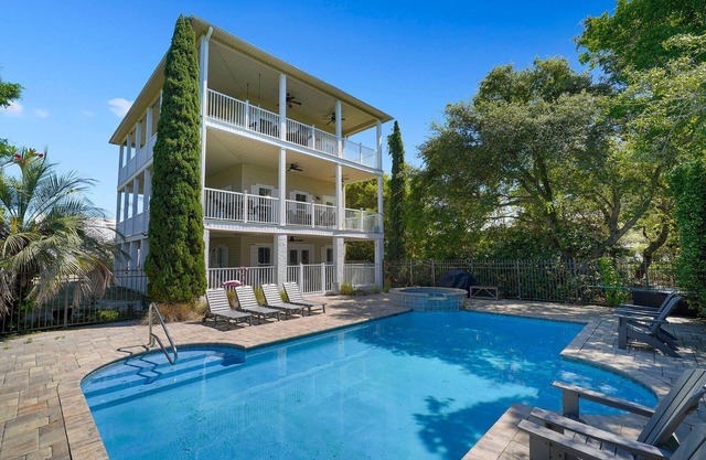 Hidden Gem Escape - Secluded Vacation Home Near the Beach with Private Pool & Golf Cart