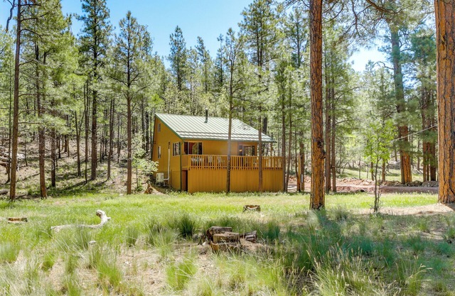 Hike & ATV: Secluded Happy Jack Cabin w/ Deck