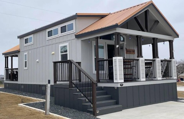 Hilltop Tiny Home 'Copper Top' Features Dual Covered Porches with Panoramic Views and Access to Two-