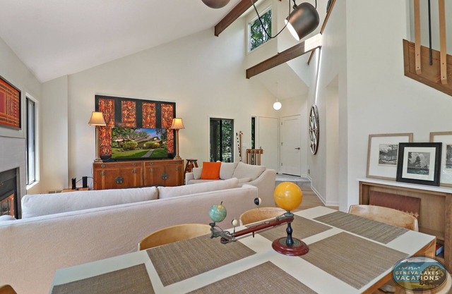 HipNautic - Contemporary Condo in Abbey Springs |Patio View of Duck Pond |Beach Access |Pools |Golf