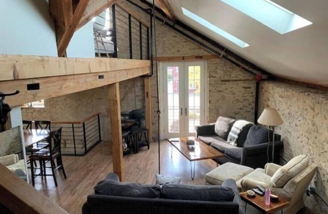 Historic 1838 Stone Stable Hayloft rustic restored condominium sleeps 6