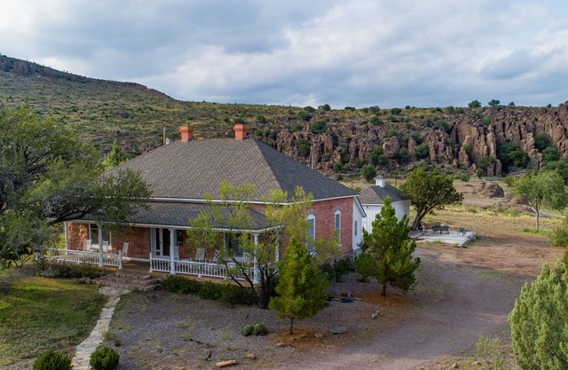 Historic Home Fort Davis, TX in the boulders.