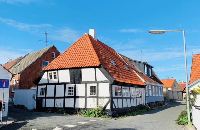 Historic timber frame house near Marstal Harbour