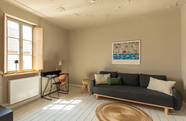 Apartamento 'Eckhaus - Kamin' con terraza compartida y Wi-Fi