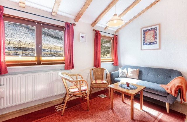 Apartamento 'Zum Silberberg' con vistas a la montaña, jardín compartido y Wi-Fi