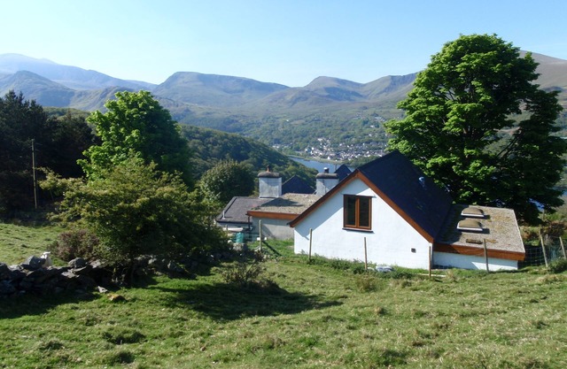 Casa de vacaciones con amplias vistas al lago y Mntn sobre Snowdon y Llyn Padarn