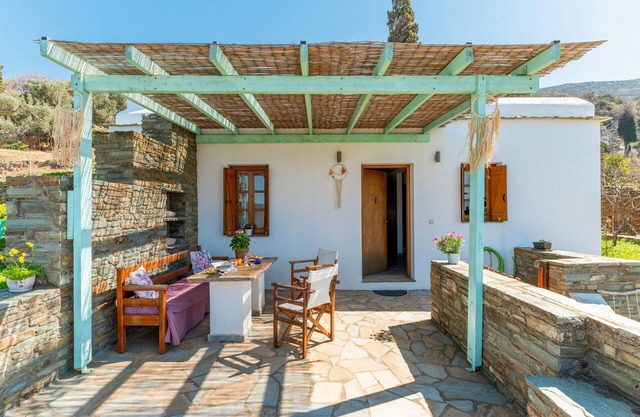 Casa de vacaciones 'Archontiko Keli' con vistas a la montaña, Wi-Fi y aire acondicionado