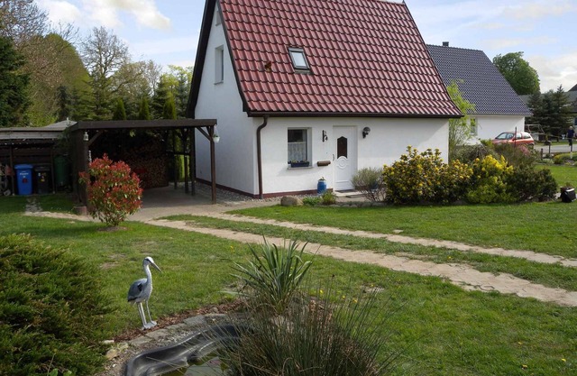 Casa vacacional con terraza y parcela ajardinada