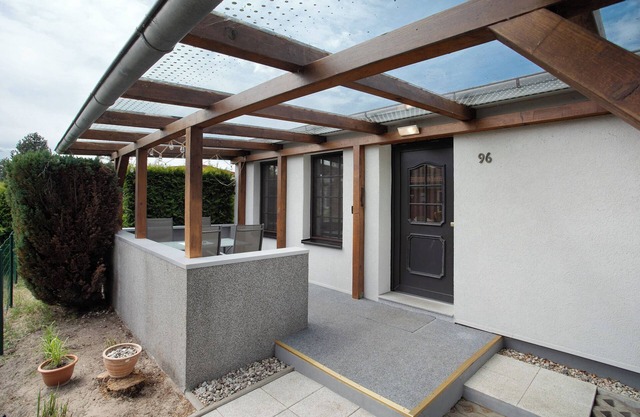 Casa de vacaciones 'Haffmöwe 96' con terraza privada y jardín privado