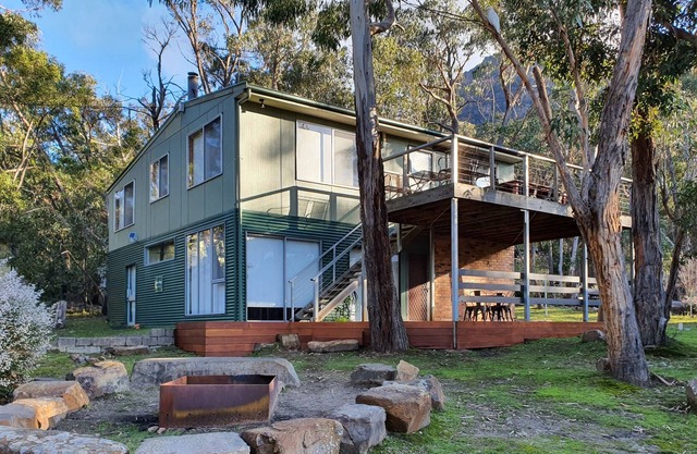 Casa de vacaciones en Halls Gap con chimenea