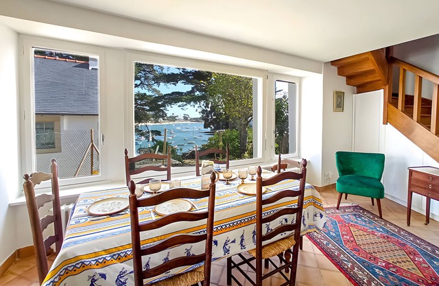 Casa de Vacaciones 'L'Estuaire - Vista al Río' con Vista al Mar, Terraza Privada y Wi-Fi