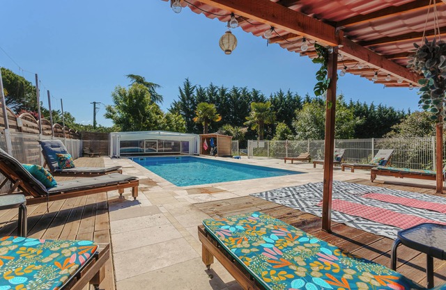 Casa de vacaciones 'L'Océan' con vistas al lago, Wi-Fi y aire acondicionado