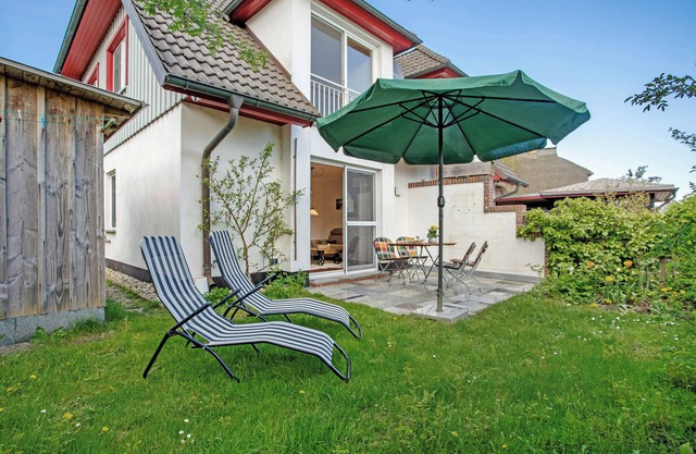Casa de vacaciones 'Schilfblick' con vistas al lago, terraza privada y Wi-Fi