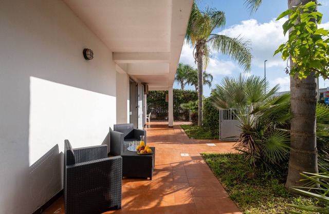 Casa de vacaciones 'Villetta Blu Love San Foca' con terraza privada, Wi-Fi y aire acondicionado