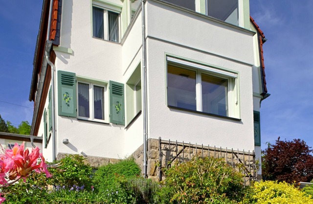 Casa de vacaciones 'Weitblick' con vistas a la montaña, terraza privada y Wi-Fi