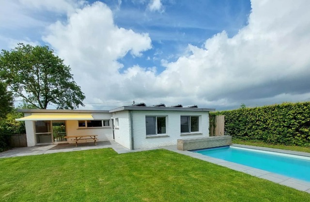 holiday home with private heated swimming pool and outdoor sauna