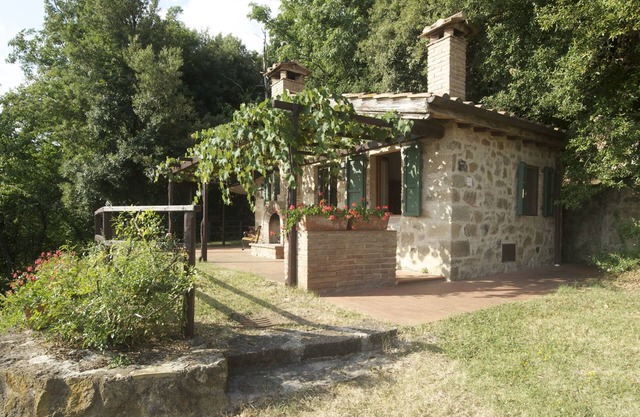 Unas vacaciones viejo de la granja en Toscana - el mirador