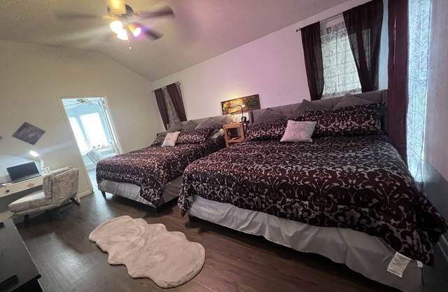 Home away from home..spacious but cozy for the whole family. King size beds