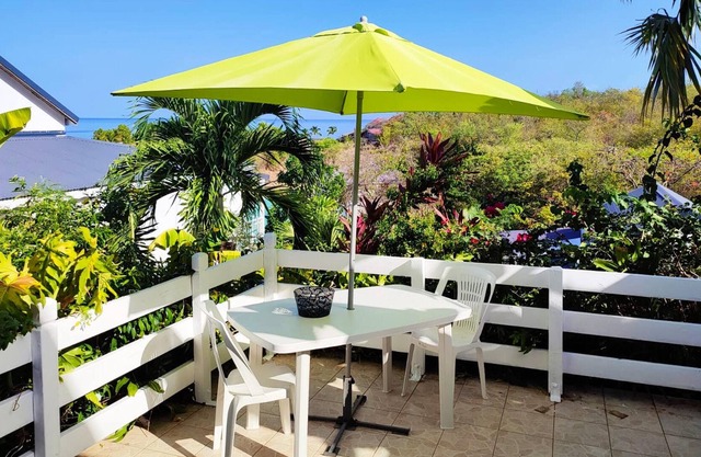 Homerez - Estudio a 1 km de la playa para 2 pers. con vistas al mar en Marigot