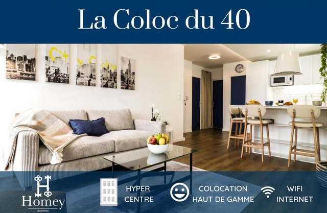 HOMEY LA COLOC DU 40 - Colocation haut de gamme de 4 chambres uniques et privées - Proche transports en commun - Aux portes de Genève