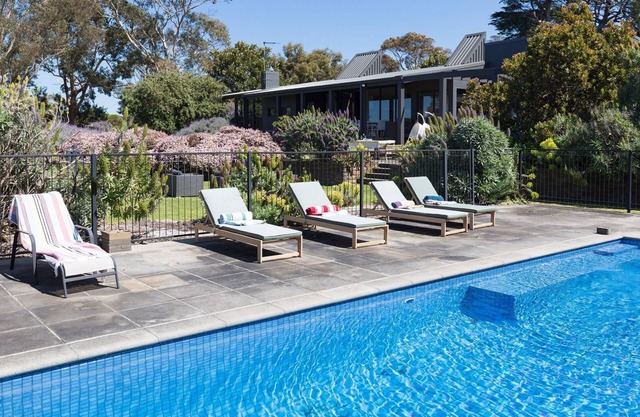 Honeysuckle House with pool and tennis court