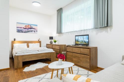 Horský apartmán v resortu se službami - WELLNESS DOČASNĚ MIMO PROVOZ
