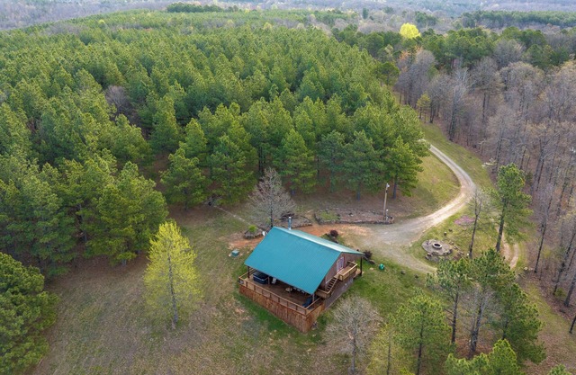 Hot Tub, Patio, and Fire Pit - Cooper's Ozark Cabin