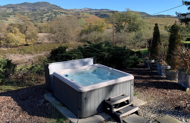 Hot tub, vineyard views & nearby wineries