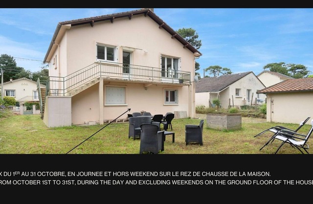 Casa y jardín, a 600 metros del mar, St Brevin