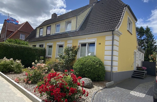 Casa entre los mares en Schleswig,, gran jardín central y tranquila