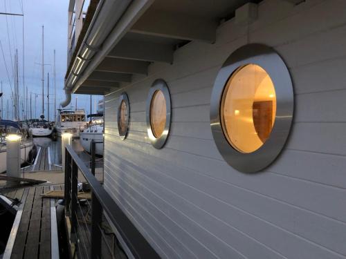 House boat in Karlskrona city center