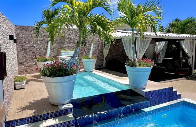 Casa junto al mar Chicken Harbor / Serrambi piscina termal / sala de juegos