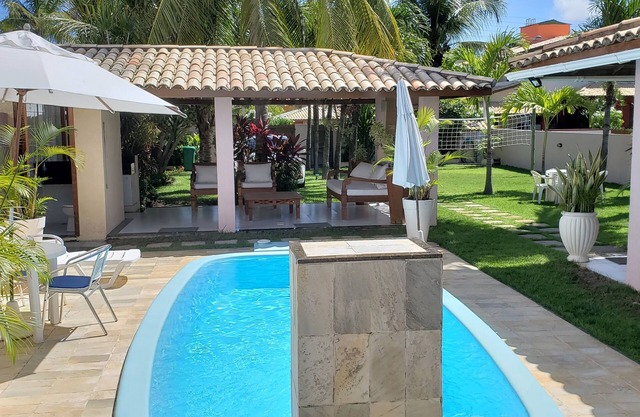 Guarajuba 3/4 casa amueblada con piscina