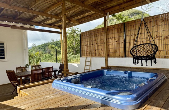 L'Eden du Piton des Roche-Casa-Villa-Baño con bañera-Vista a la Montana