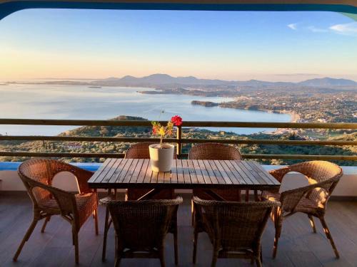 House Teigan of Villa Intaba Breath Taking Sea Views Corfiot Riviera Corfu Island Greece with shared Pool close to Ipsos Beach