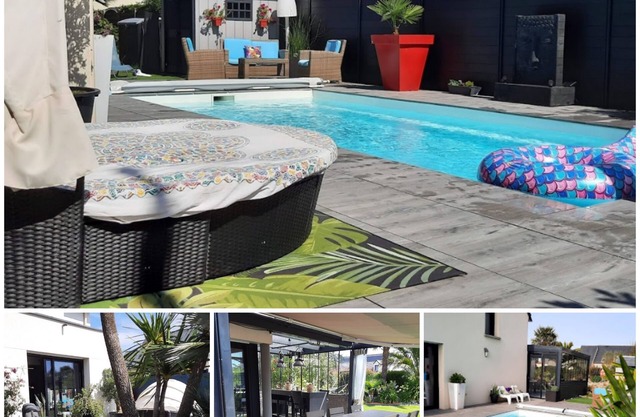 House with heated pool close to the beaches of Dinard, Saint-Malo and Dinan.