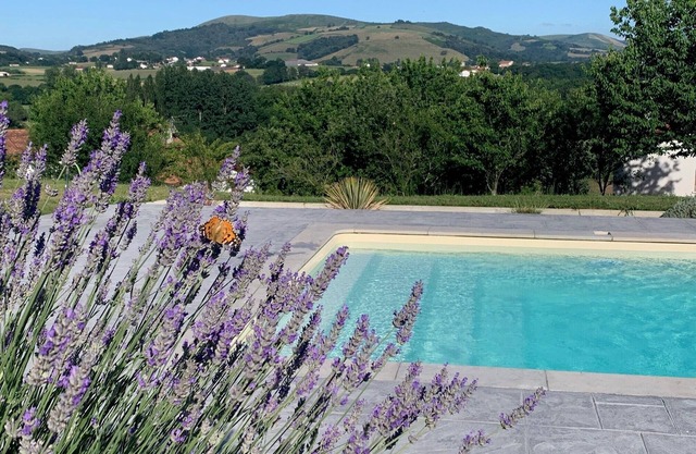House with pool/spa and views of the Basque mountains