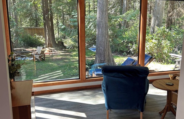 Huckleberry Hideaway - an idyllic off-grid cabin on Savary Island, BC. Canada.