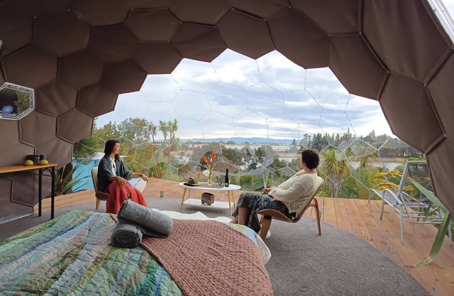 Hypedome, amazing Dome accommodation set amongst native bush and trees.